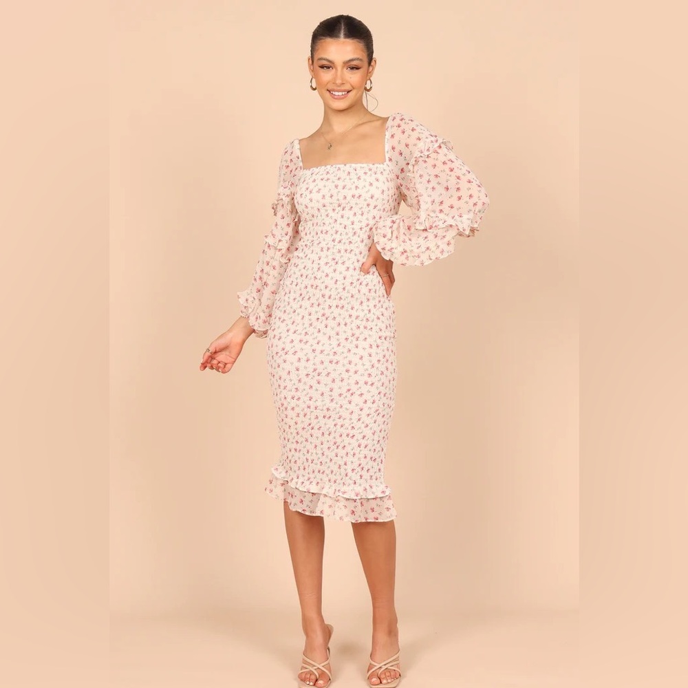 FLORAL MIDI DRESS